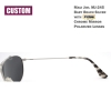 Custom Maui Jim MJ-245 BabyBeach Titanium Polarized Sunglasses 56x18-120 Silver frame / Fuse Chrome Mirror lenses