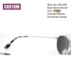 Custom Maui Jim MJ-245 BabyBeach Titanium Polarized Sunglasses 56x18-120 Silver frame / Fuse Chrome Mirror lenses