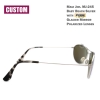 Custom Maui Jim MJ-245 BabyBeach Titanium Polarized Sunglasses 56x18-120 Silver frame / Fuse Glacier Mirror lenses