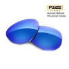 Custom Maui Jim MJ-245 BabyBeach Titanium Polarized Sunglasses 56x18-120 Silver frame / Fuse Glacier Mirror lenses