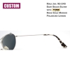Custom Maui Jim MJ-245 BabyBeach Titanium Polarized Sunglasses 56x18-120 Silver frame / Fuse Rose Gold Mirror lenses