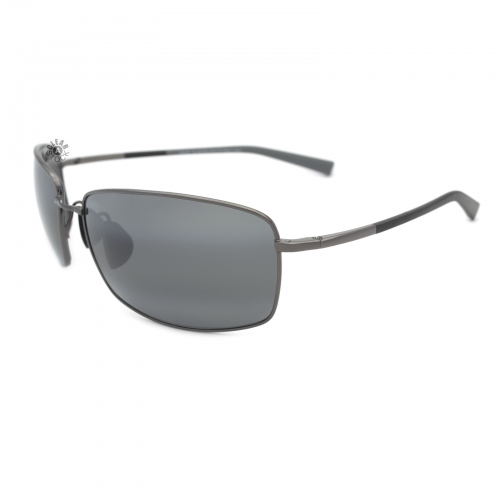 Maui Jim MJ-320-02D Ironwoods Polarized Sunglasses 64x18-120 Gunmetal / Black / Neutral Grey