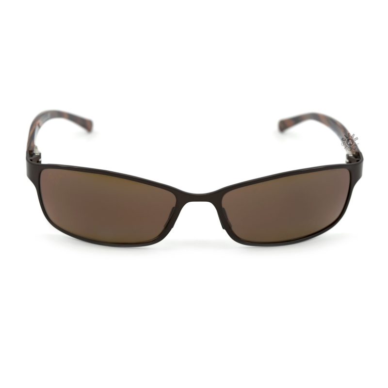 Maui Jim MJ-114-25 Shoreline Polarized Sunglasses 57x16-125 Brown / HCL Bronze