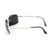 Maui Jim MJ-218-17 Black Rock Polarized Sunglasses 63x15-130 Silver / Neutral Grey