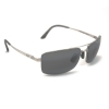 Maui Jim MJ-218-17 Black Rock Polarized Sunglasses 63x15-130 Silver / Neutral Grey