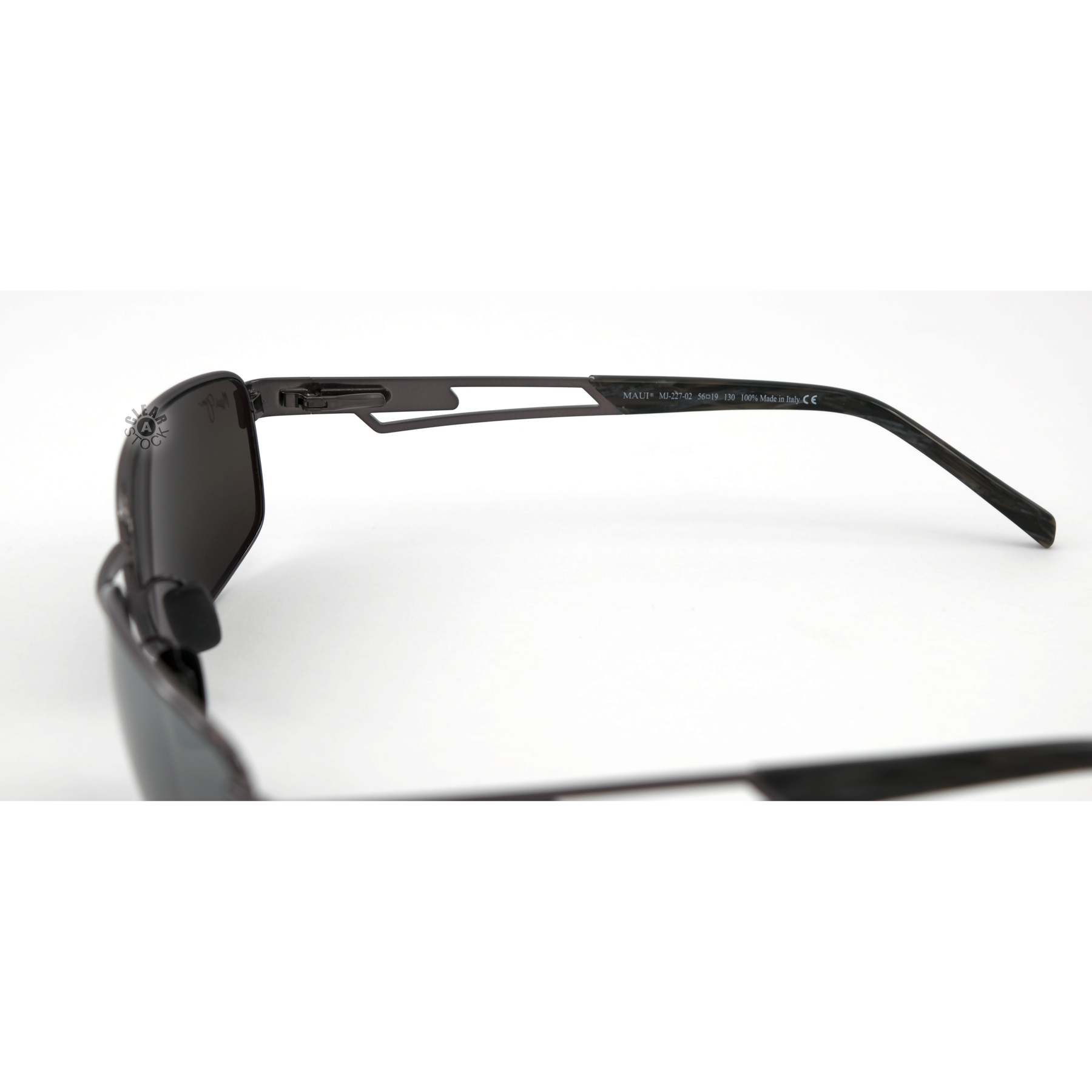 Maui Jim Puamana MJ-227-02 Polarized Sunglasses Dark Gunmetal/Grey