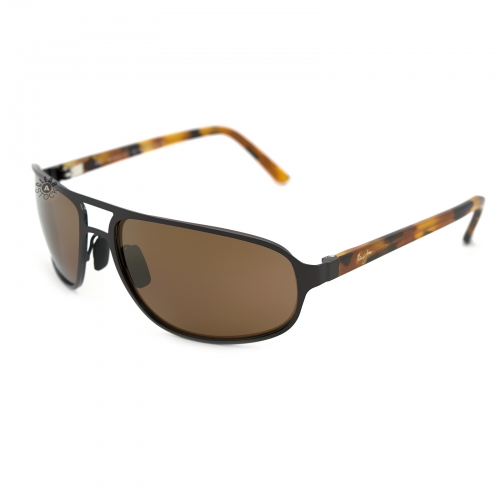 Maui Jim MJ-232-20 Lahainaluna Polarized Sunglasses 61x17-128 Brushed Bronze / HCL Bronze