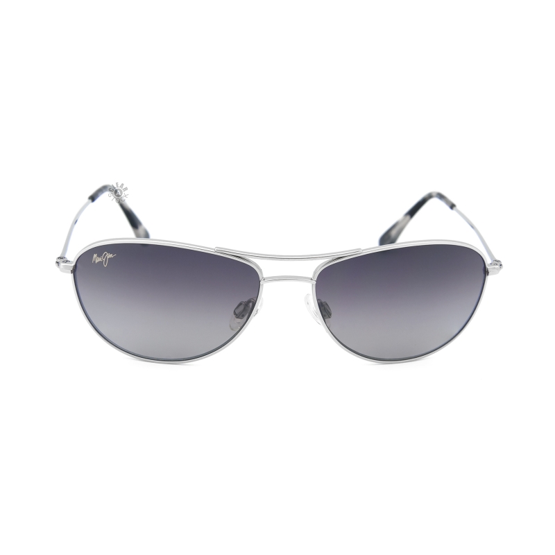 Maui Jim MJ-245-17 BabyBeach Titanium Polarized Sunglasses 56x18-120