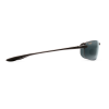 Maui Jim MJ-405-02 Makaha Polarized Sunglasses 64x17-130 Gloss Black / Neutral Grey