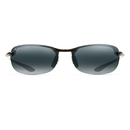 Maui Jim MJ-405-02 Makaha Polarized Sunglasses 64x17-130 Gloss Black / Neutral Grey