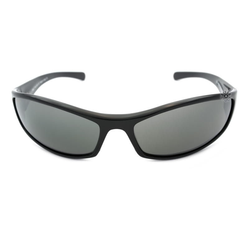 Maui Jim MJ106-02 Hoku Polarized Sunglasses Gloss Black / Neutral Grey