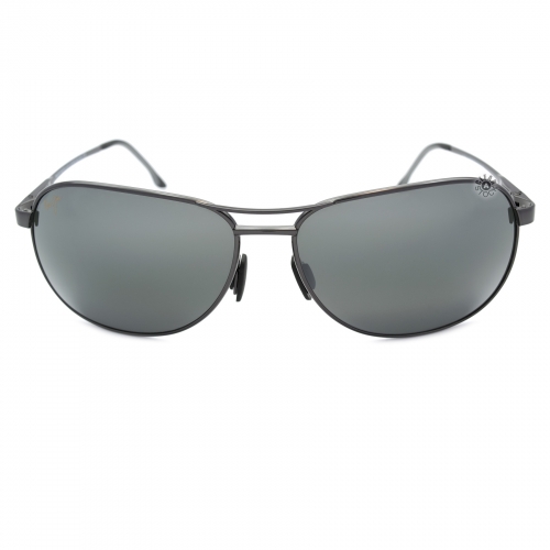Maui Jim MJ-117-02 Akoni Polarized Sunglasses 63x15-120 Gunmetal / Neutral Grey