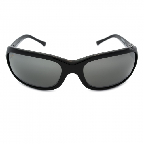 Maui Jim MJ-189-02 Lagoon Polarized Sunglasses 62x20-129 Gloss Black / Neutral Grey