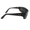 Maui Jim MJ202-02 Peahi Polarized Sunglasses 65x19-120 Gloss Black / Neutral Grey