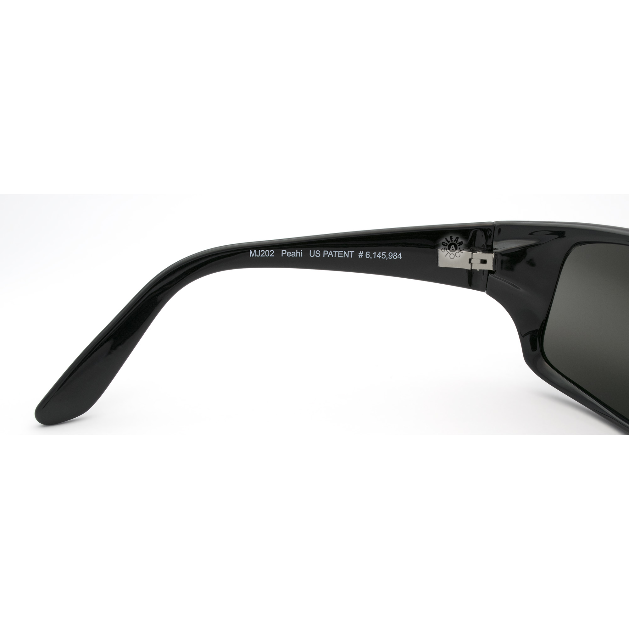 Maui Jim Peahi MJ202-02 Polarized Sunglasses Gloss Black/Neutral Grey