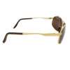 Maui Jim MJ-205-16 Bayfront Polarized Sunglasses 61x13-128 Gold Satin / HCL Bronze