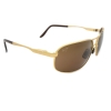 Maui Jim MJ-205-16 Bayfront Polarized Sunglasses 61x13-128 Gold Satin / HCL Bronze