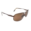 Maui Jim MJ-205-25 Bayfront Polarized Sunglasses 61x13-128 Gloss Brown / HCL Bronze
