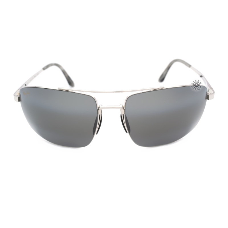 Maui Jim MJ-217-17 Sandalwood Polarized Sunglasses 64x15-130 Silver / Neutral Grey