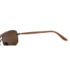 Maui Jim MJ-224-25 Manele Bay Polarized Sunglasses 57x18-135 Gloss Brown / HCL Bronze