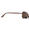 Maui Jim MJ-224-25 Manele Bay Polarized Sunglasses 57x18-135 Gloss Brown / HCL Bronze