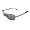 Maui Jim MJ-228-17 Shark Pit Polarized Sunglasses 56x16-135 Brushed Silver / Neutral Grey