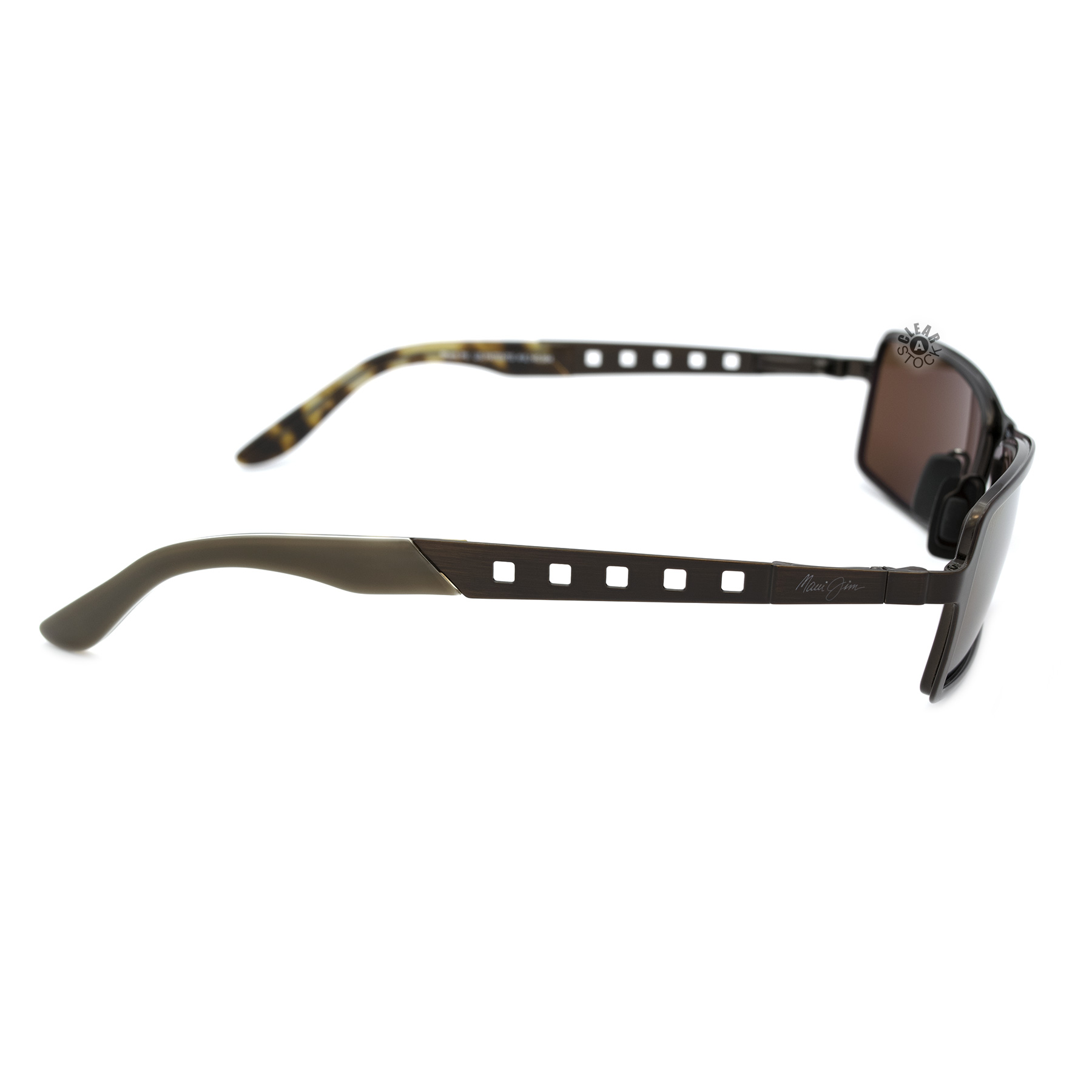 Maui Jim Shark Pit MJ 228 20 Polarized Sunglasses Brushed Bronze