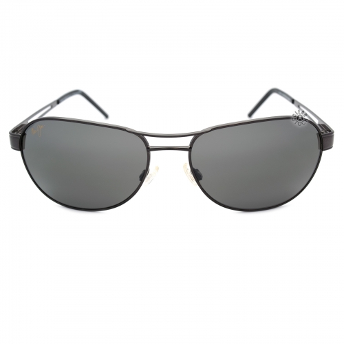 Maui Jim MJ-229-02 Mahina Polarized Sunglasses 58x18-135 Gunmetal / Neutral Grey