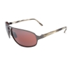 Maui Jim MJ-232-17 Lahainaluna Polarized Sunglasses 61x17-128 Brushed Silver / Maui Rose