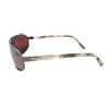 Maui Jim MJ-232-17 Lahainaluna Polarized Sunglasses 61x17-128 Brushed Silver / Maui Rose