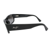Maui Jim MJ250-02 LavaFlow Polarized Sunglasses 65x19-120 Gloss Black / Neutral Grey