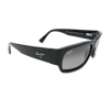 Maui Jim MJ250-02 LavaFlow Polarized Sunglasses 65x19-120 Gloss Black / Neutral Grey