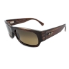 Maui Jim MJ250-10B LavaFlow Polarized Sunglasses 65x19-120 Burgundy Tortoise / HCL Bronze