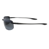 Maui Jim MJ-407-02 Ho'okipa Polarized Sunglasses Gloss Black / Neutral Grey