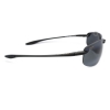 Maui Jim MJ-407-02 Ho'okipa Polarized Sunglasses Gloss Black / Neutral Grey