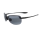 Maui Jim MJ-408-02 Sandy Beach Polarized Sunglasses 56x14-130 Gloss Black / Neutral Grey