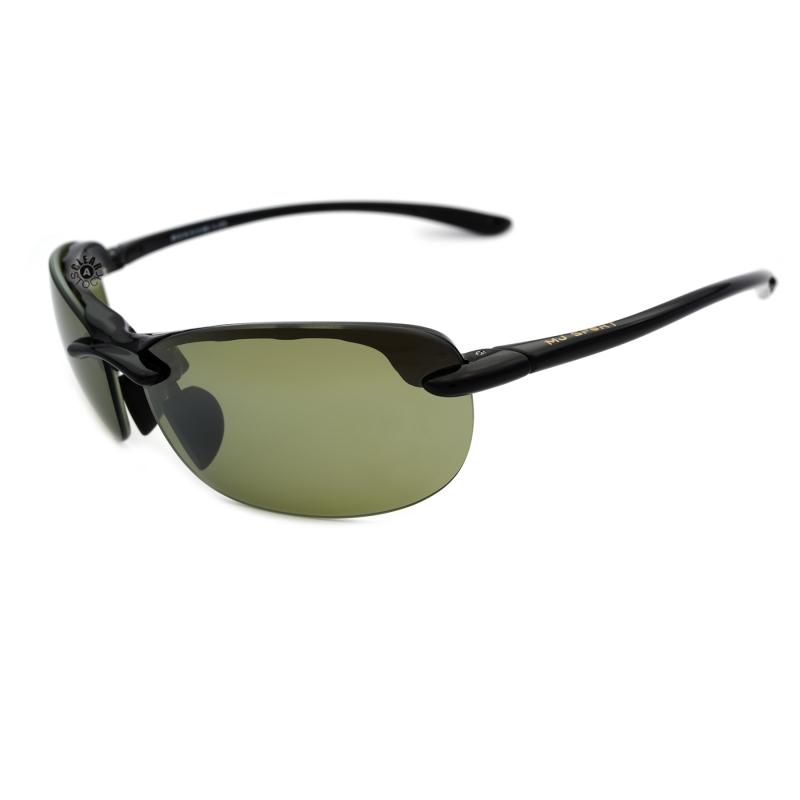 Maui Jim MJ-413-02 Hanalei Polarized Sunglasses Gloss Black / Maui HT