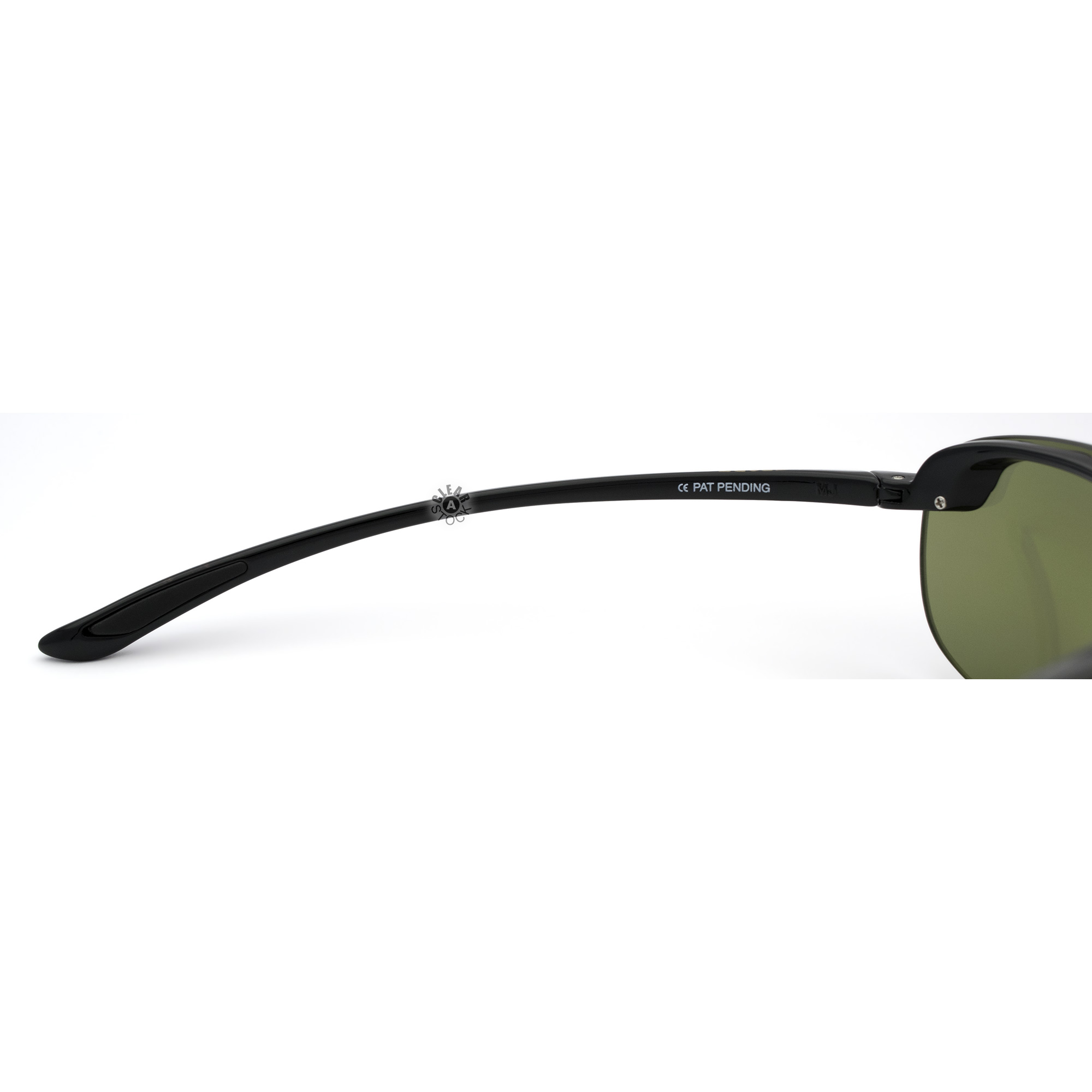 Maui Jim Hanalei MJ 413N-02 Black Wrap Sunglasses Gray polarized Lenses 64mm Maui Jim Banyans 412 - Gloss Black with Polarized Neutral  main image 3