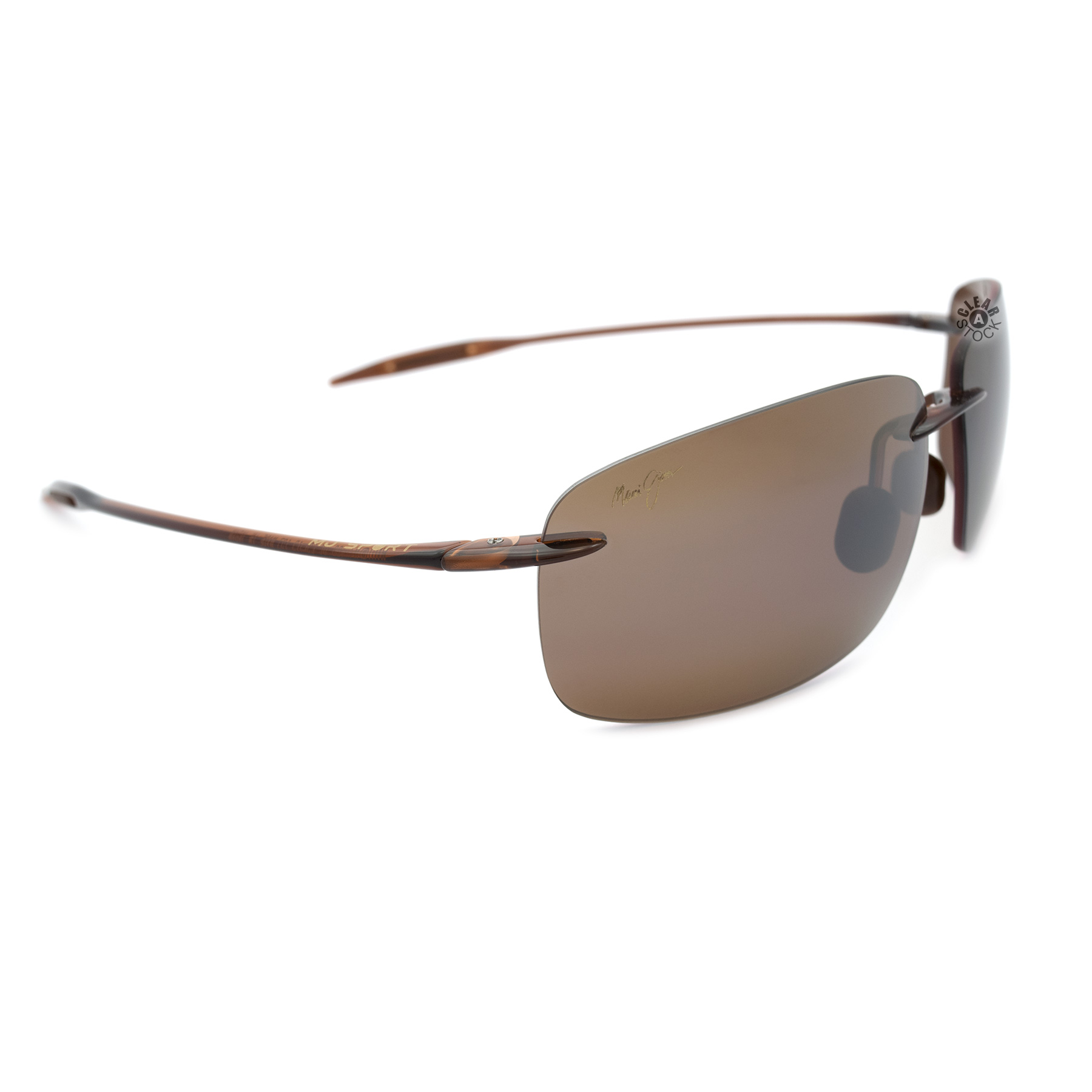 Breakwall MAUI JIM Polarised Sunglasses & Case H 422 26 Rootbeer HCL Bronze 