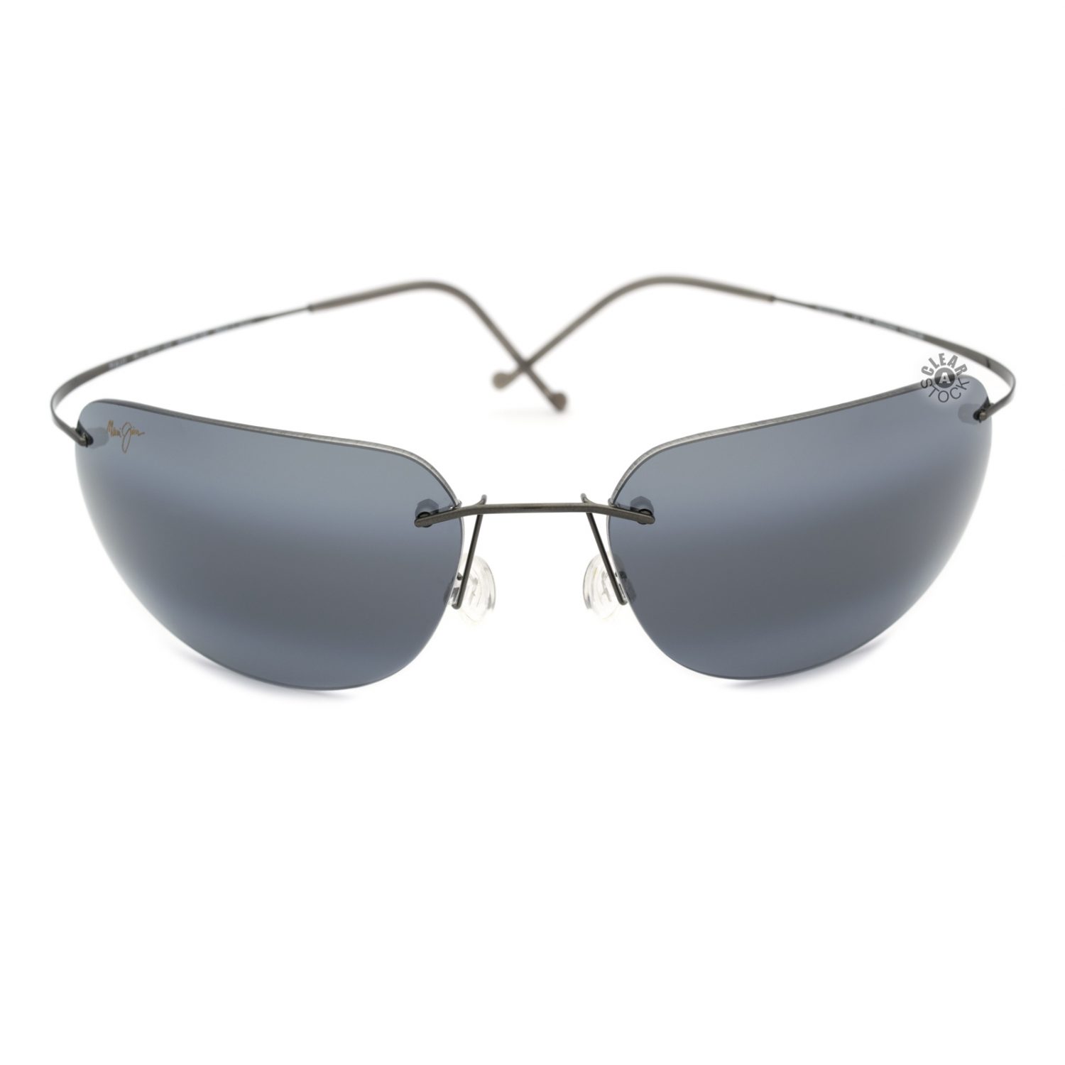 Maui Jim Ka'anapali 501-02 Titanium Polarized Sunglasses GM/Grey