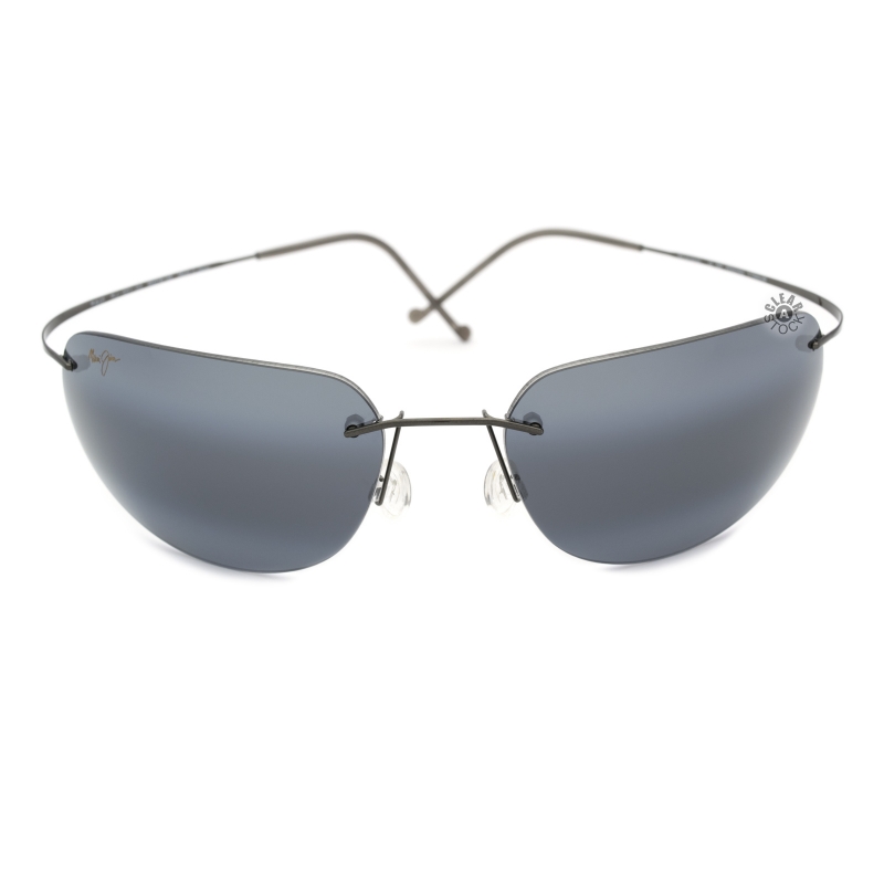 Maui Jim MJ501-02 Kaanapali Titanium Polarized Sunglasses 65x18-135 Gunmetal / Neutral Grey