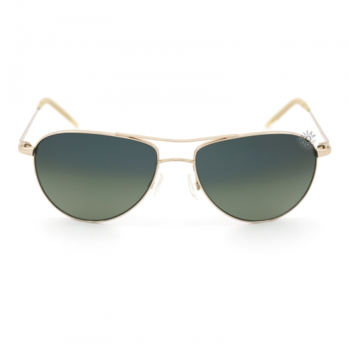 Oliver Peoples Benedict VFX Polarized Sunglasses 59x16-130 Gold/Green