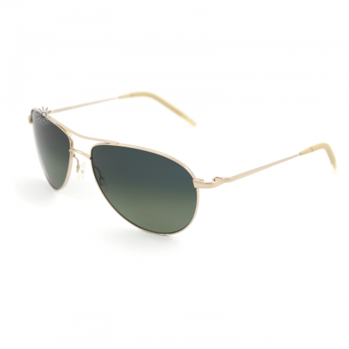 Oliver Peoples Benedict VFX Polarized Sunglasses 59x16-130 Gold/Green