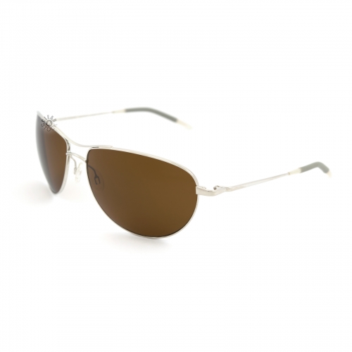Oliver Peoples Commander 64 VFX Polarized Sunglasses 64x16-125 Silver/Java
