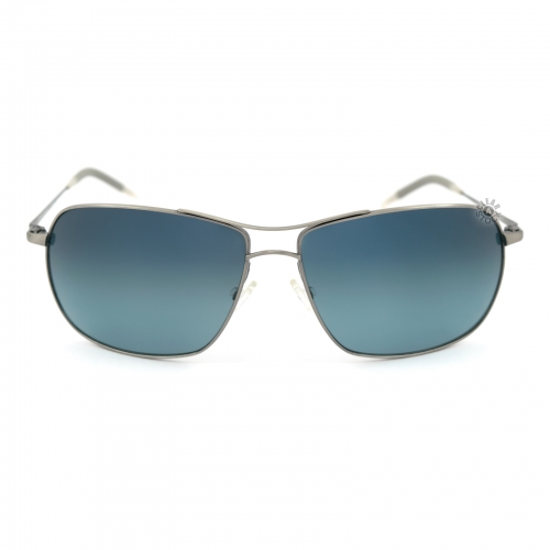 Oliver Peoples Farrell Titanium Polarized Sunglasses 64x14-130 Pewter/Blue