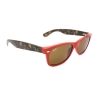 Ray-Ban RB2132 New Wayfarer 726 Sunglasses 52x18-145 Red Dark Havana / Brown