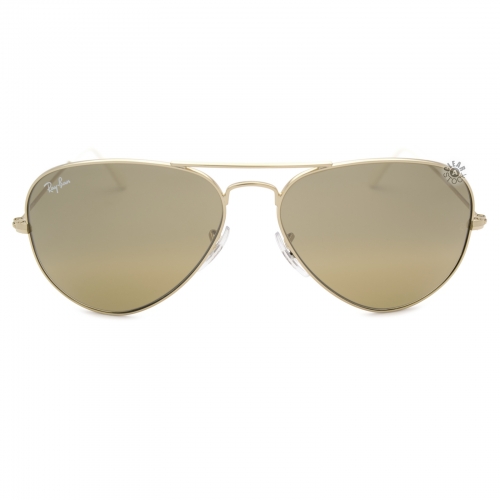 Ray ban Polarized Aviator Mirrored Silver Sunglasses for Sale in