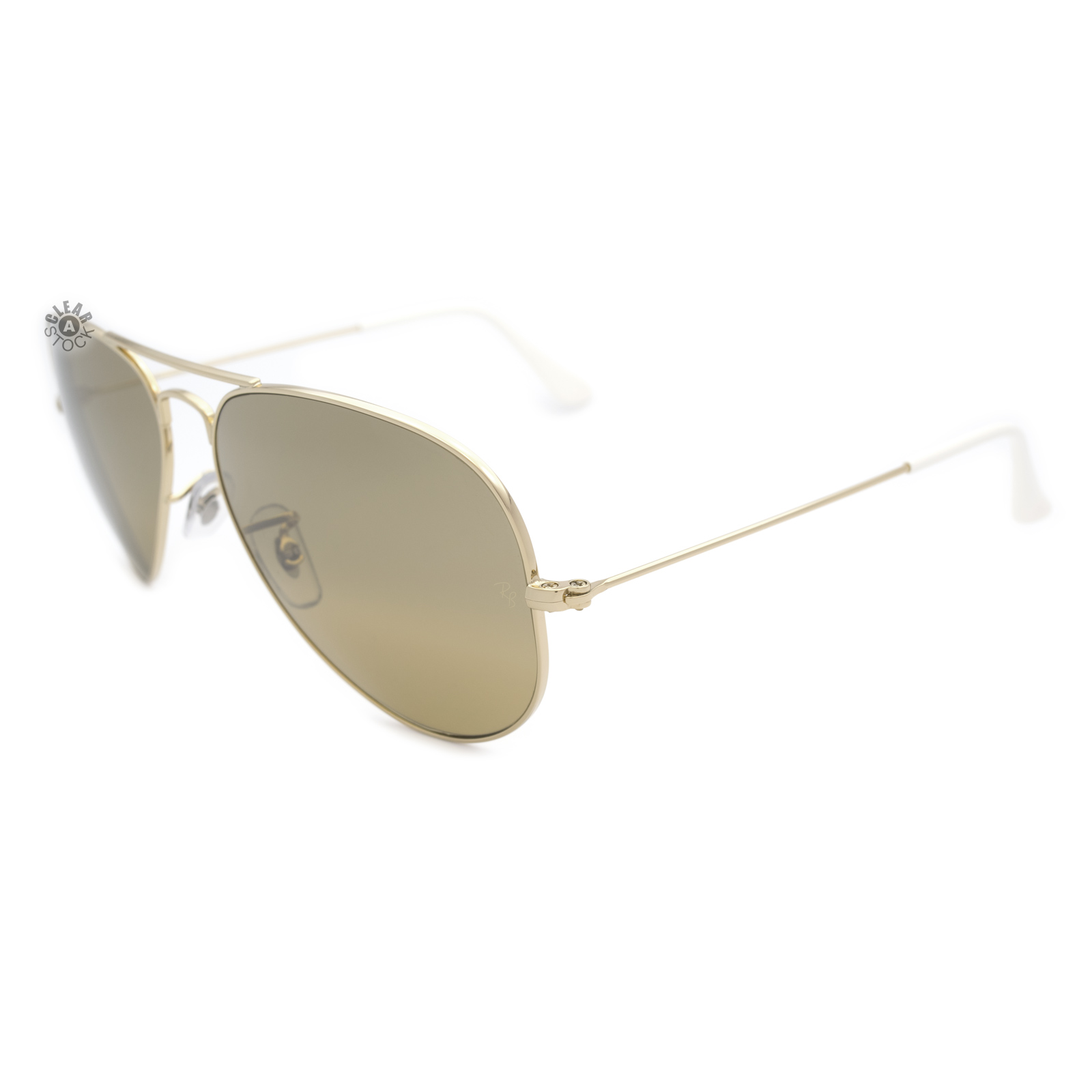 Takt Et hundrede år Mystisk Ray-Ban RB3025 001/3K Aviator Sunglasses Gold/Brown-Silver Mirror 58mm