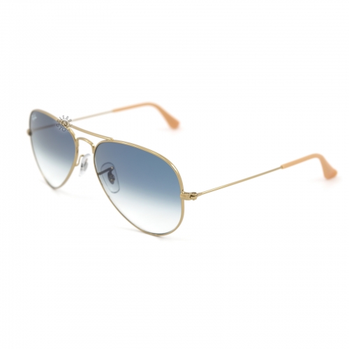 Ray Ban RB3025 001/3F Aviator Sunglasses 55x14-135 Gold / Blue Gradient