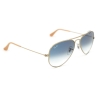 Ray Ban RB3025 001/3F Aviator Sunglasses 55x14-135 Gold / Blue Gradient